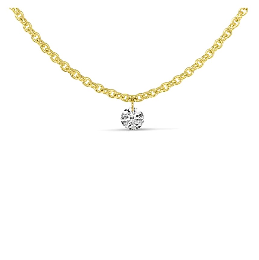 Diamond and gold necklaces