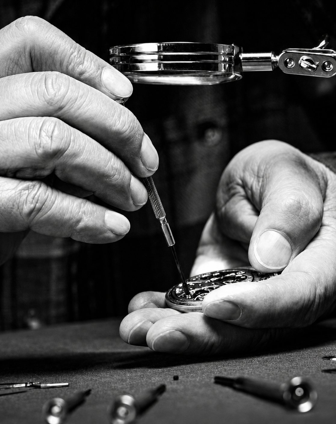 Jewelry and watch repair at the bench